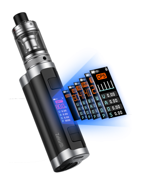 Aspire Zelos X - negru/argintiu