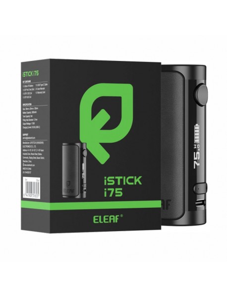 Mod Eleaf iStick i75, 3000mAh, 75W  - negru