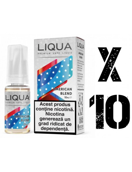 Pachet PROMO 10 x Liqua American Blend 10ml